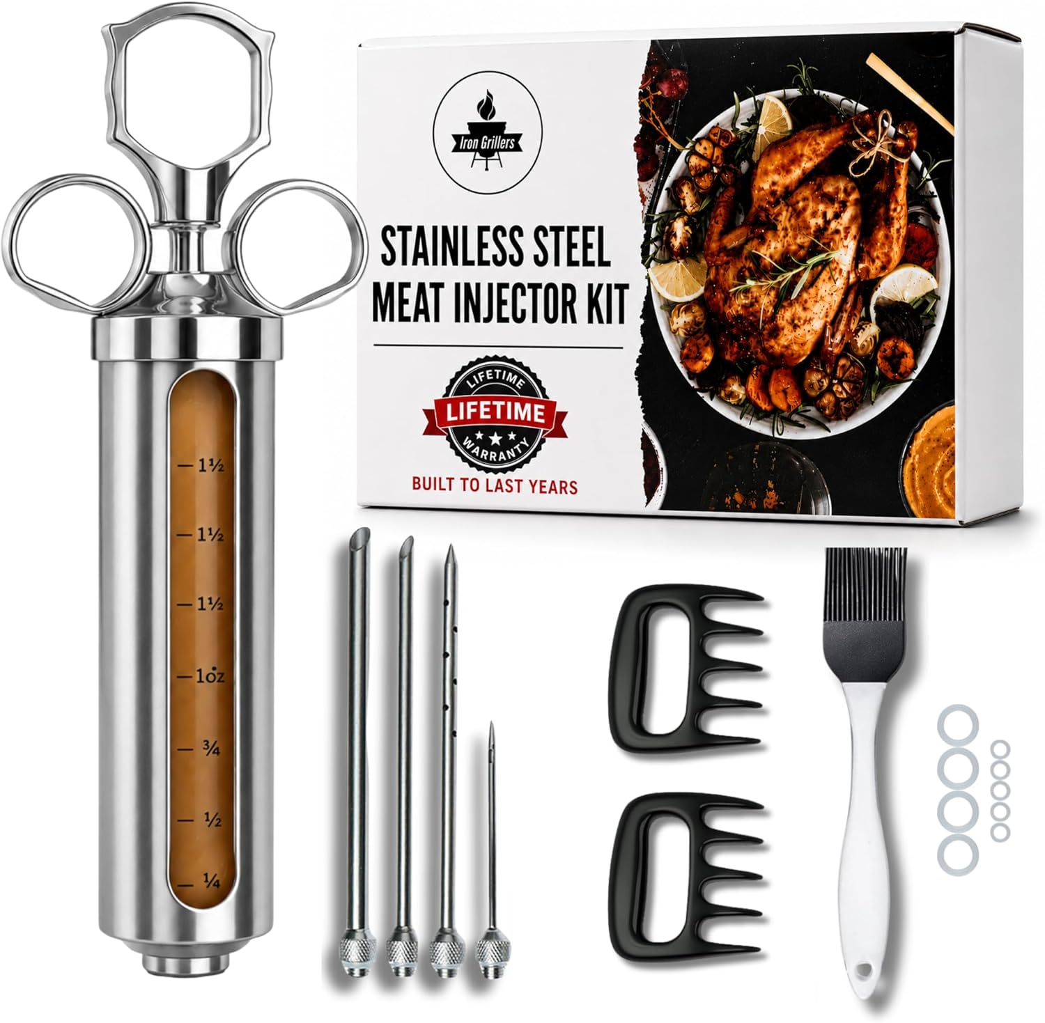 Professional Meat Injector Marinade Syringe Kit for Smoking  deal at Amazon