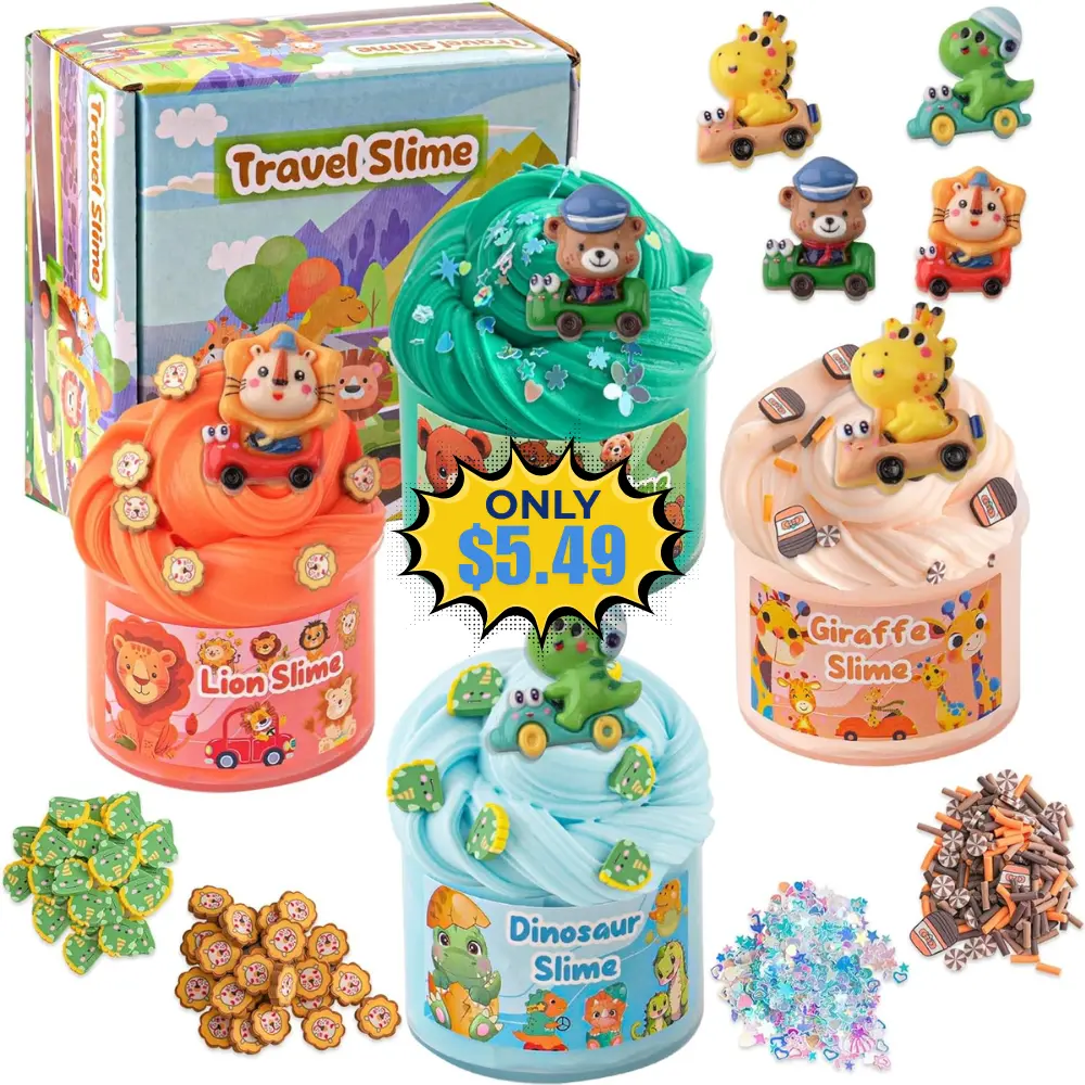4 Pack Butter Easter Slime Toys Deal: Use Promo Code X6FLHIQL