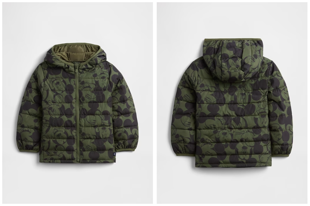 BabyGap Disney Mickey Mouse Puffer Jacket Deal at Gap Factory: Save $47.50