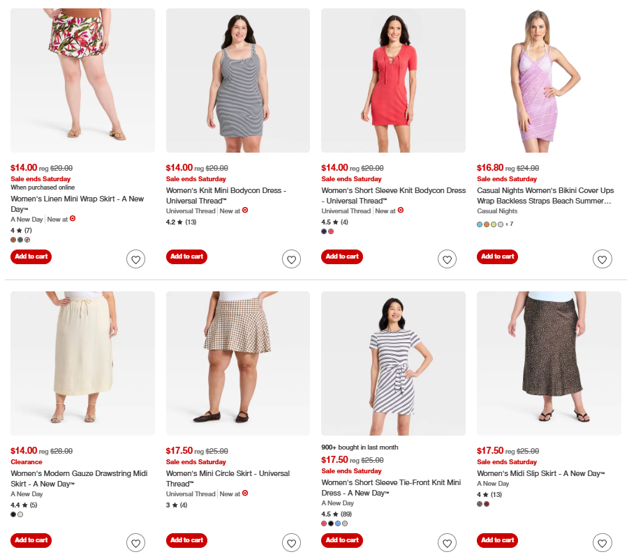 Women’s Dresses & Skirts Sale: Save 30% at Target