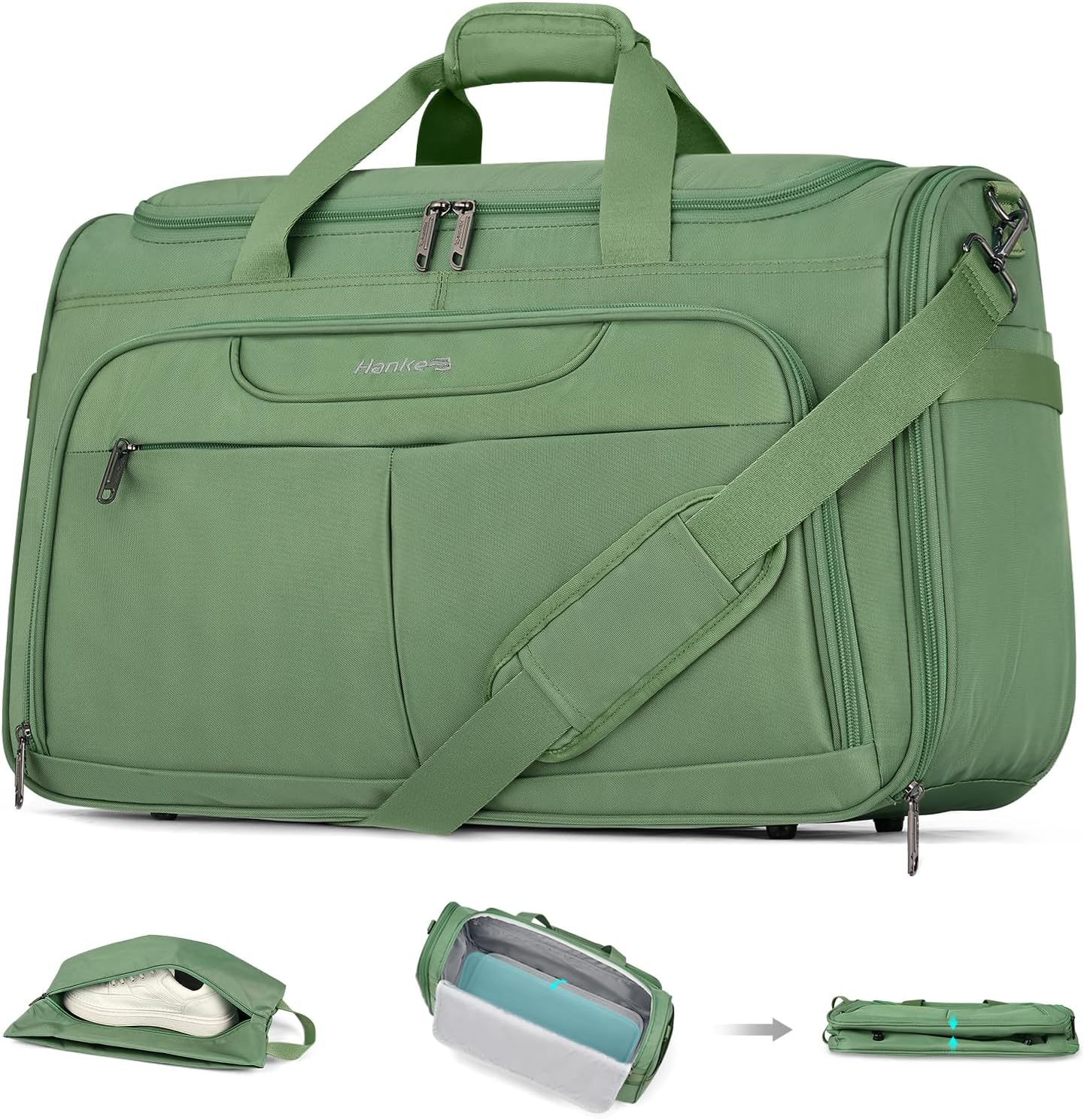 Hanke Carry On luggage Bags for Travel, Large Foldable Duffl deal at Amazon