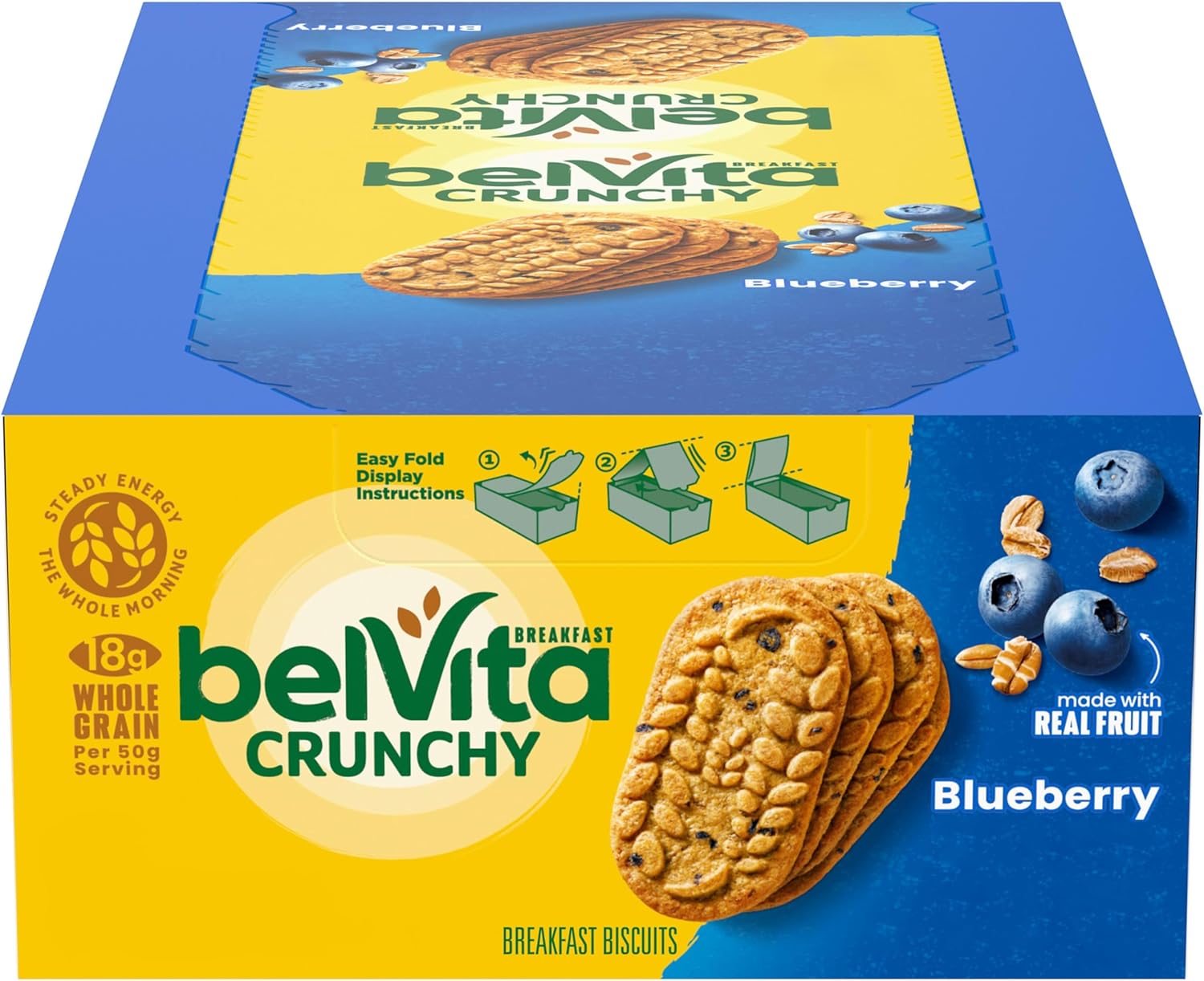 belVita Breakfast Bars Biscuits, Blueberry, 8 Packs deal at Amazon