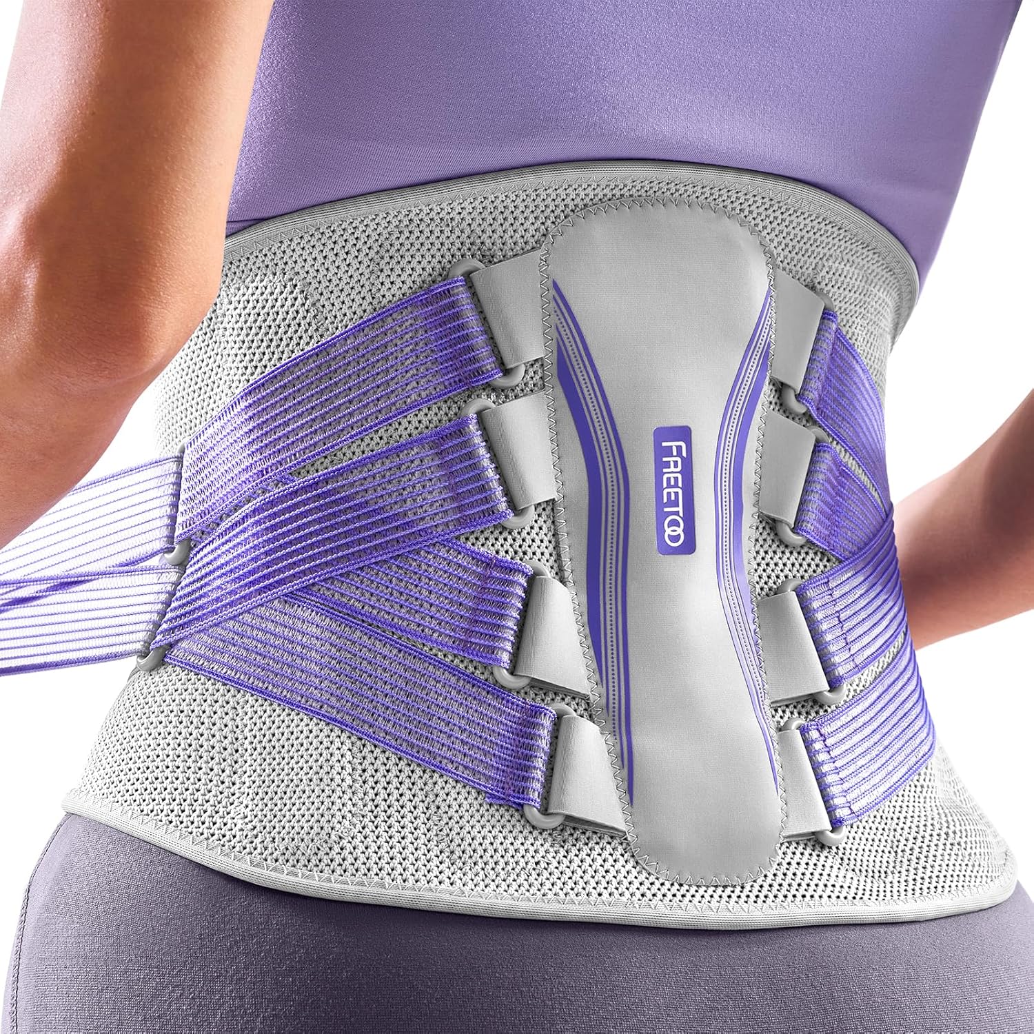 FREETOO Back Brace for Lower Back Pain Women with Bionic Sup deal at Amazon