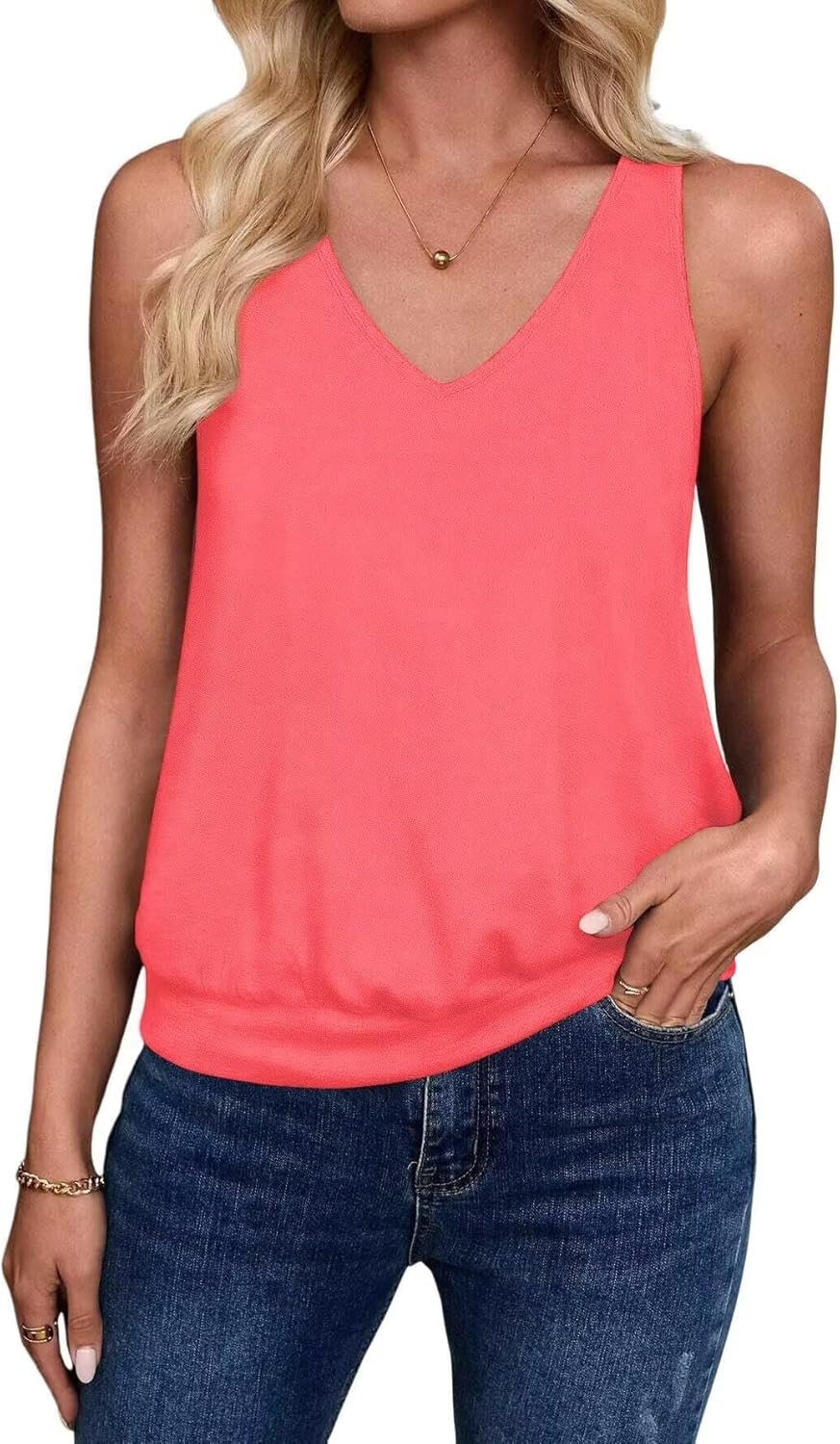 Sialois 2026 Womens Fashion Tank Tops Banded Bottom Spring S deal at Amazon