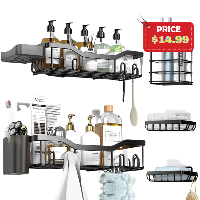 Adhesive Shower Organizer 7-Pack Deal: Save 42%