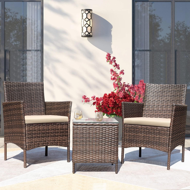Brown 3-Pieces Patio Furniture Deal: Save $20.60 at Home Depot