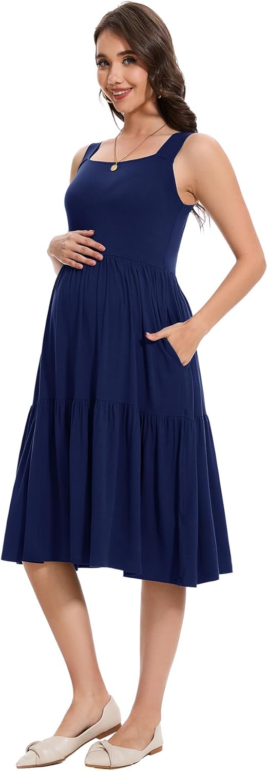 Smallshow Women’s Maternity Tank Dress Only $29.99 at Amazon