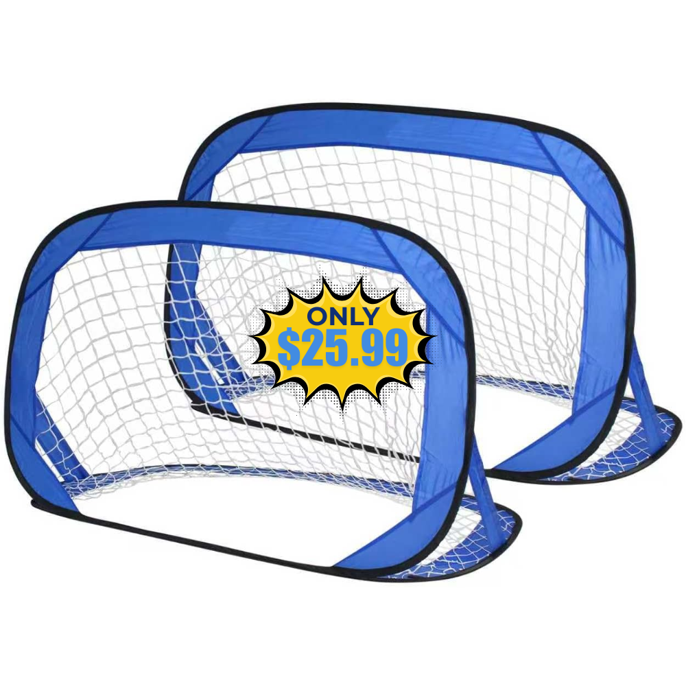 2 Pack Portable Soccer Goals Deal: Save 35%