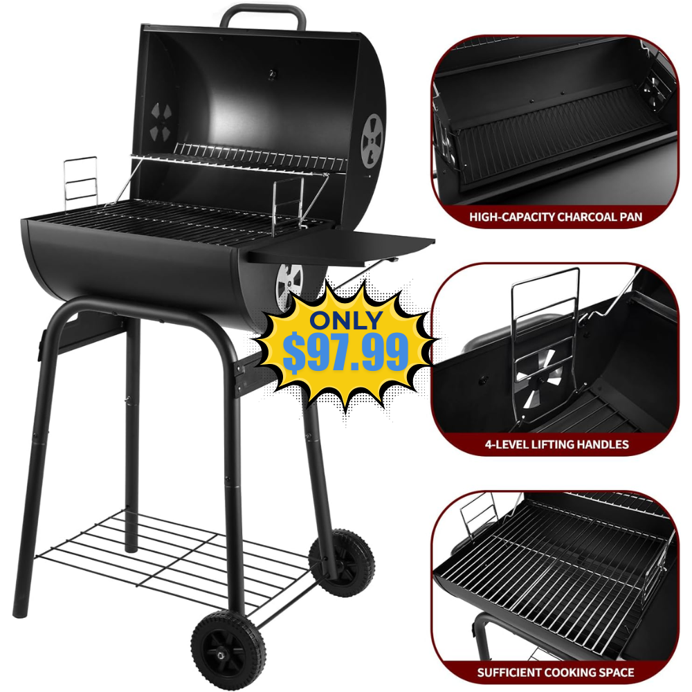 Charcoal Grill Outdoor BBQ Grill Deal: Save 46%