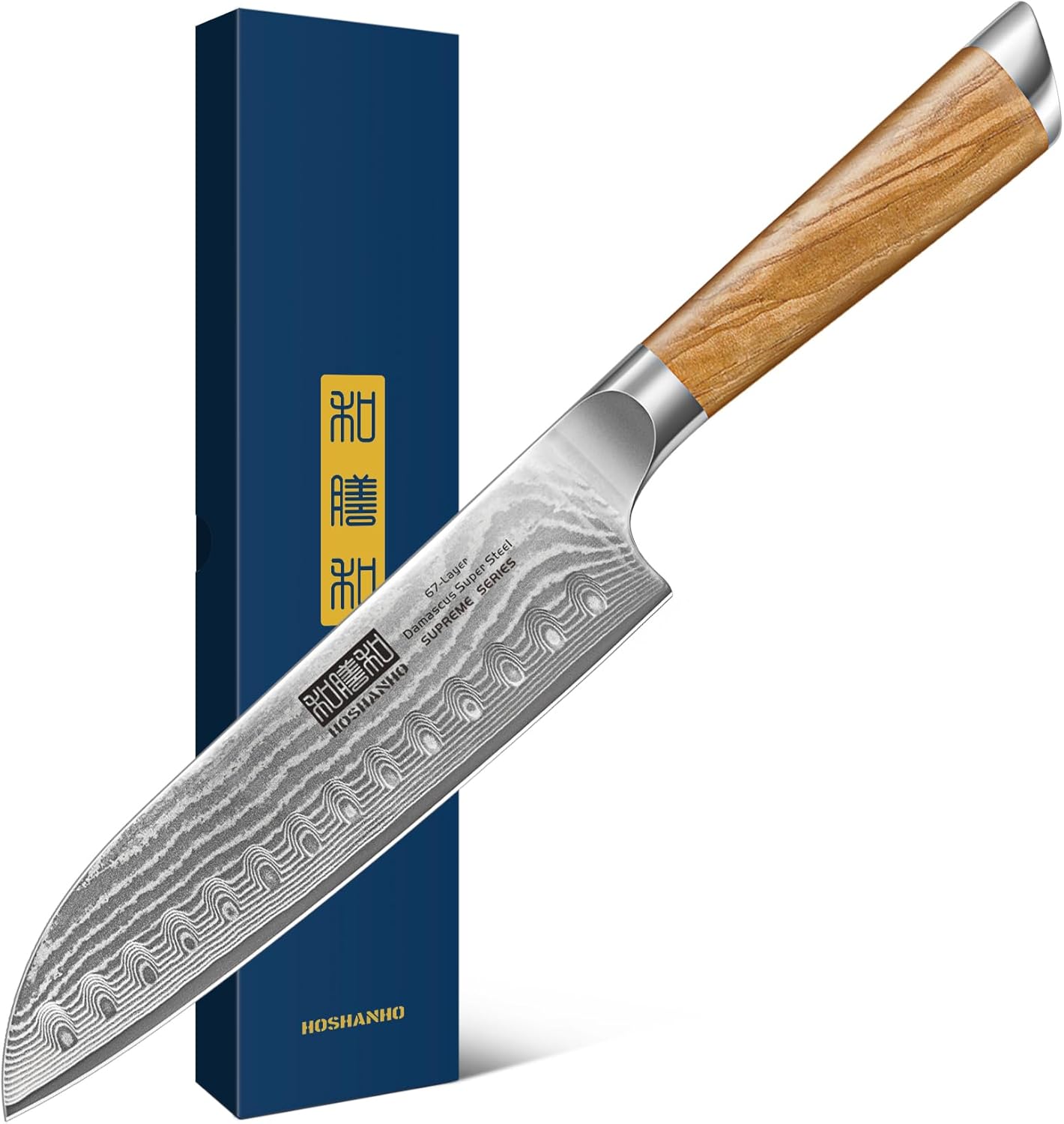 HOSHANHO Damascus Santoku Knife 7 Inch, Professional Japanes deal at Amazon