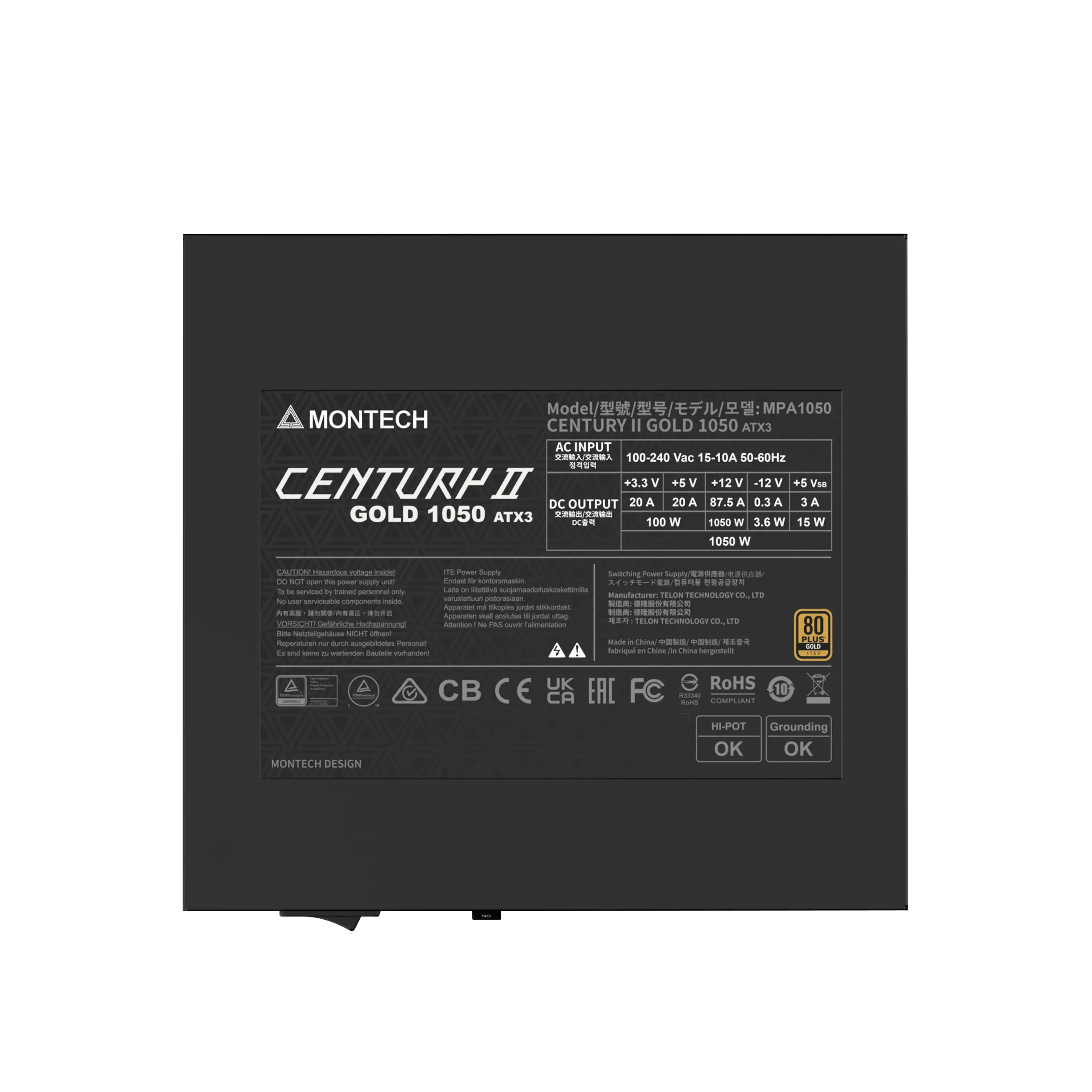 MONTECH CENTURY II – 1050W High-End ATX Gaming Only $89.99 at Newegg
