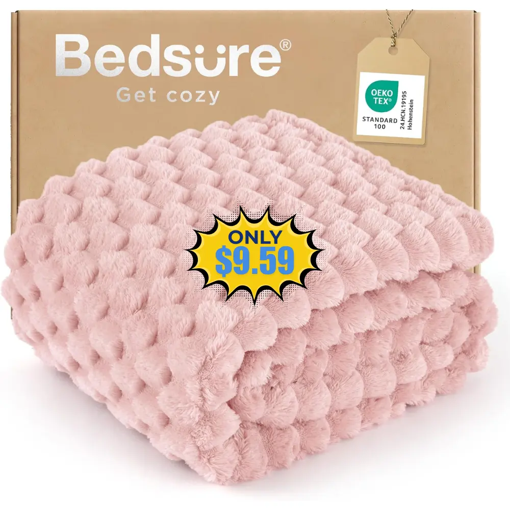 Bedsure Fluffy Plush Bubble Blanket Deal: Save 11%