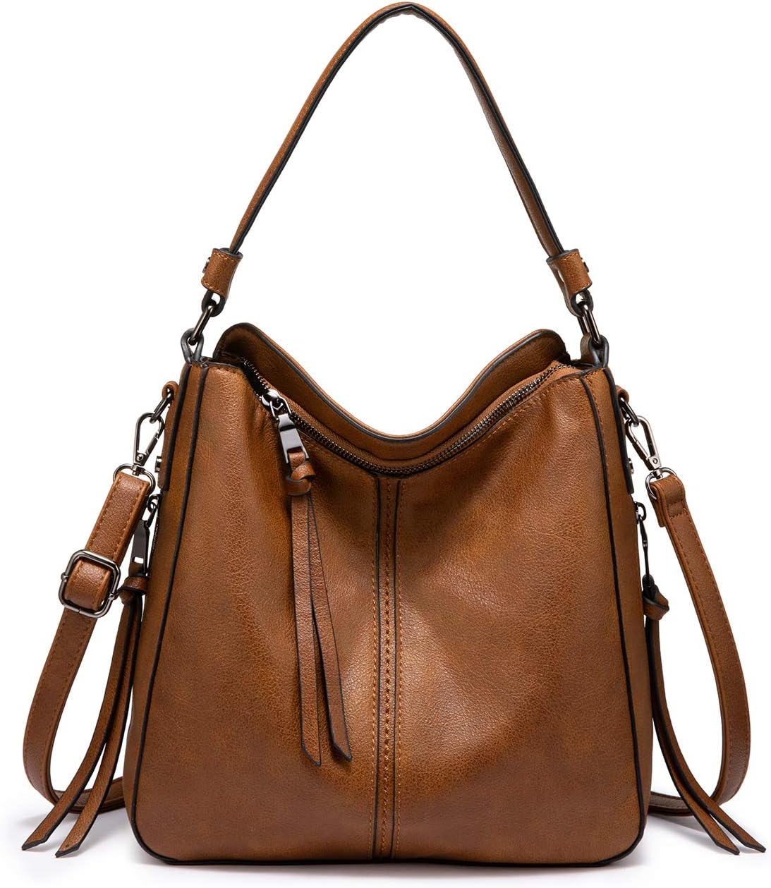 Handbags for Women Medium Designer Ladies Hobo bag Bucket Pu deal at Amazon