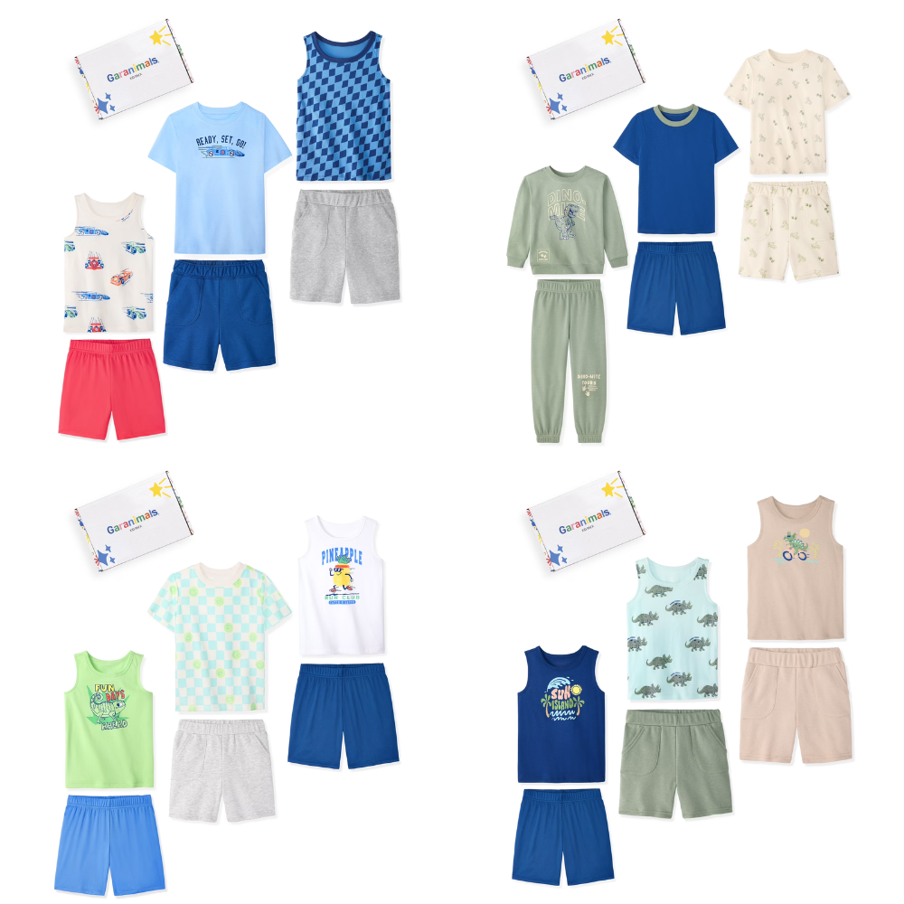 Baby & Toddler Boy Cotton 6-Piece Outfit Sets Deal at Walmart: Save $11.39