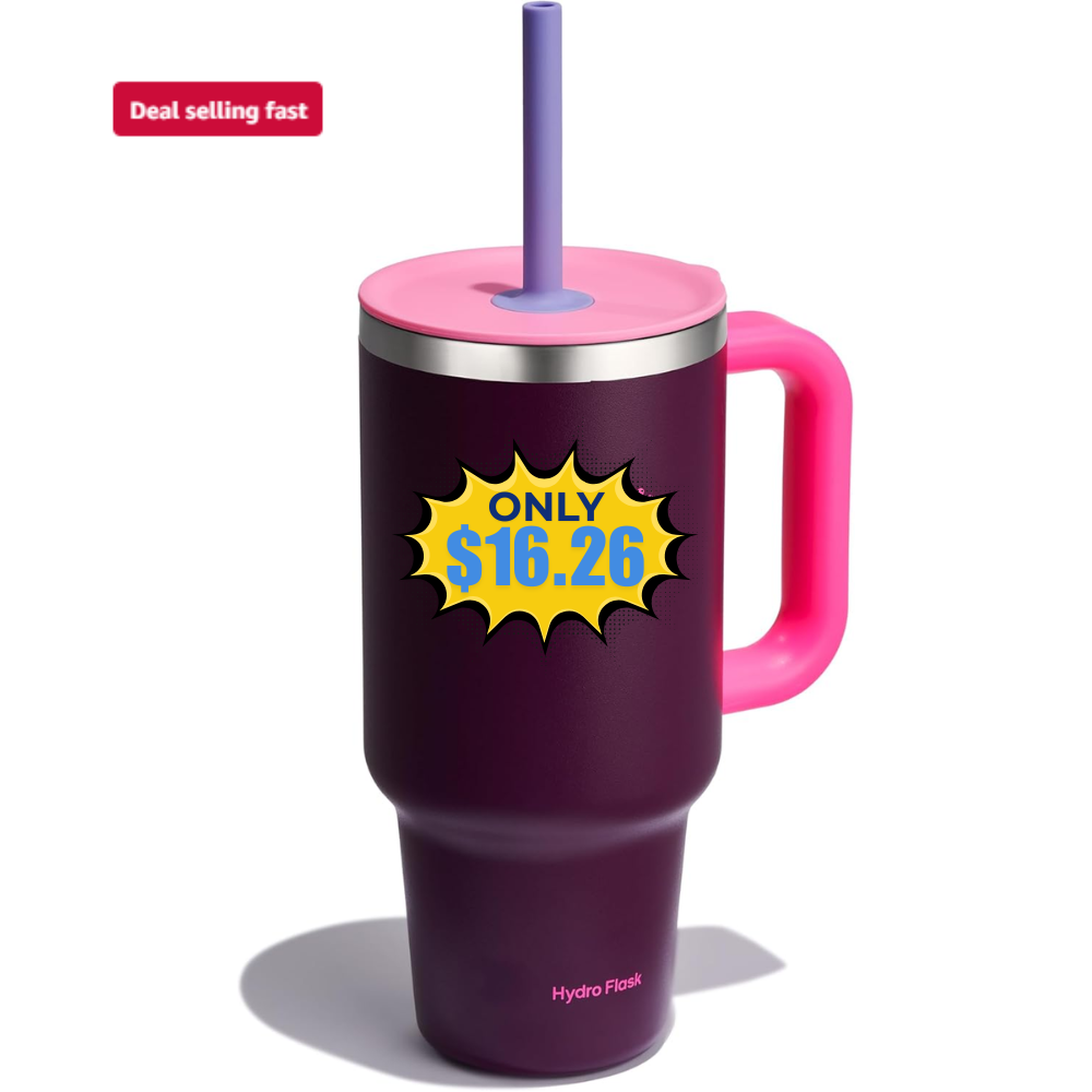 Hydro Flask 32 Oz Travel Tumbler Sugarplum Deal: Save 53%