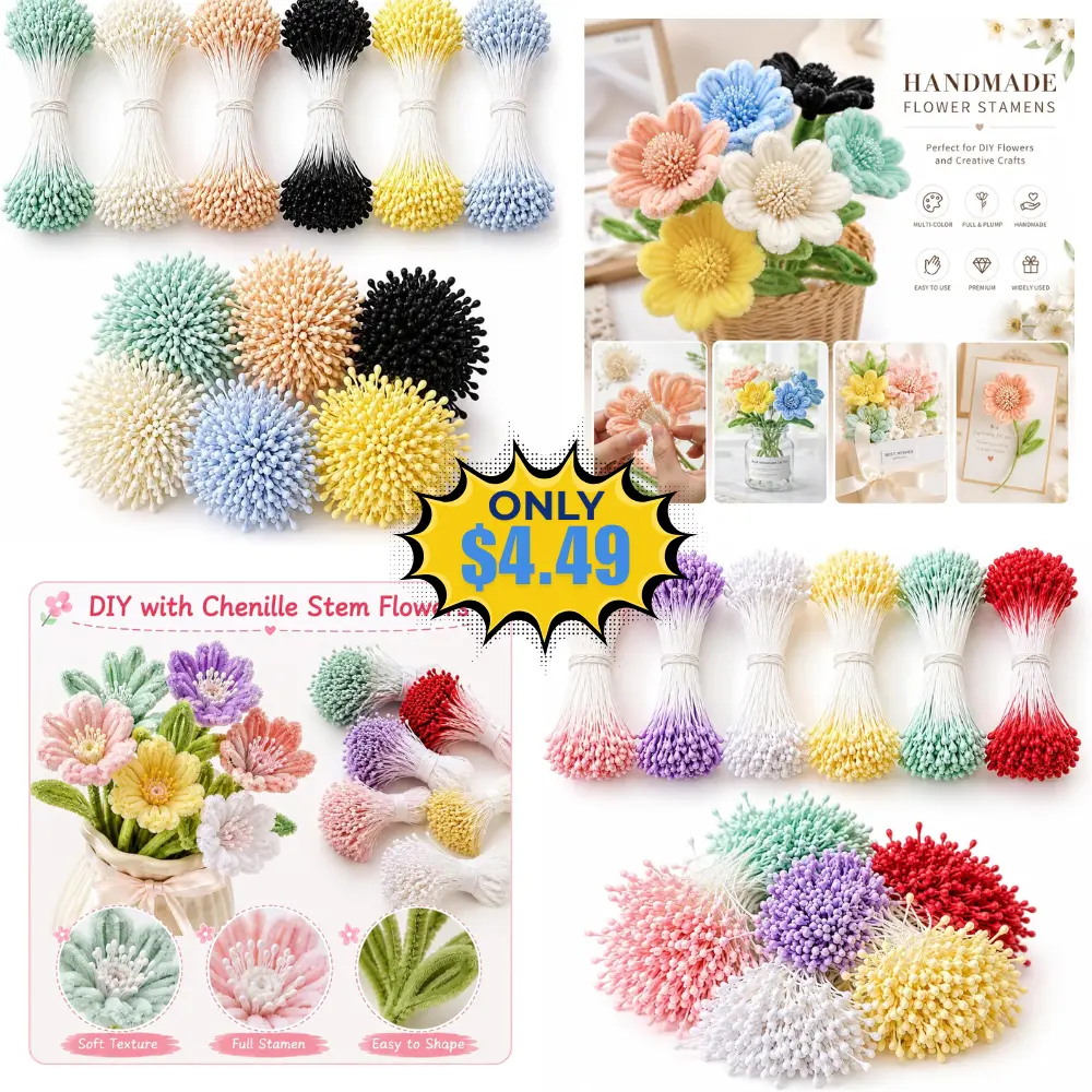 2400 Pcs Flower Stamens Deal: Use Promo Code 9WA32N9S