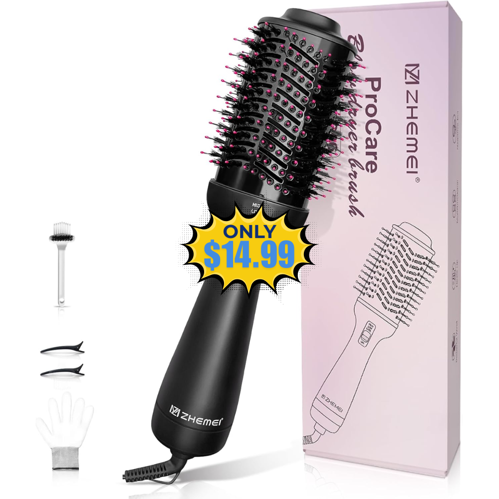 1300W Hair Dryer Brush 4 in 1 Deal: Save 25%
