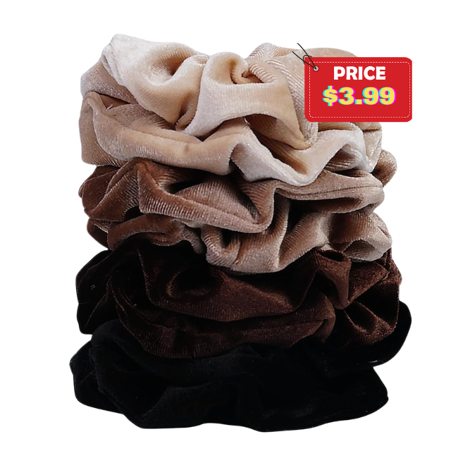 Velvet Scrunchies for Women Deal: Save 50%