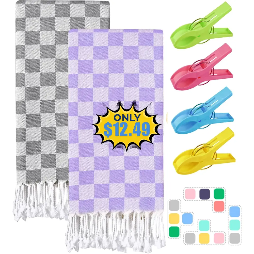 2 Packs Turkish Beach Towel Blanket Deal: Save with Promo Code