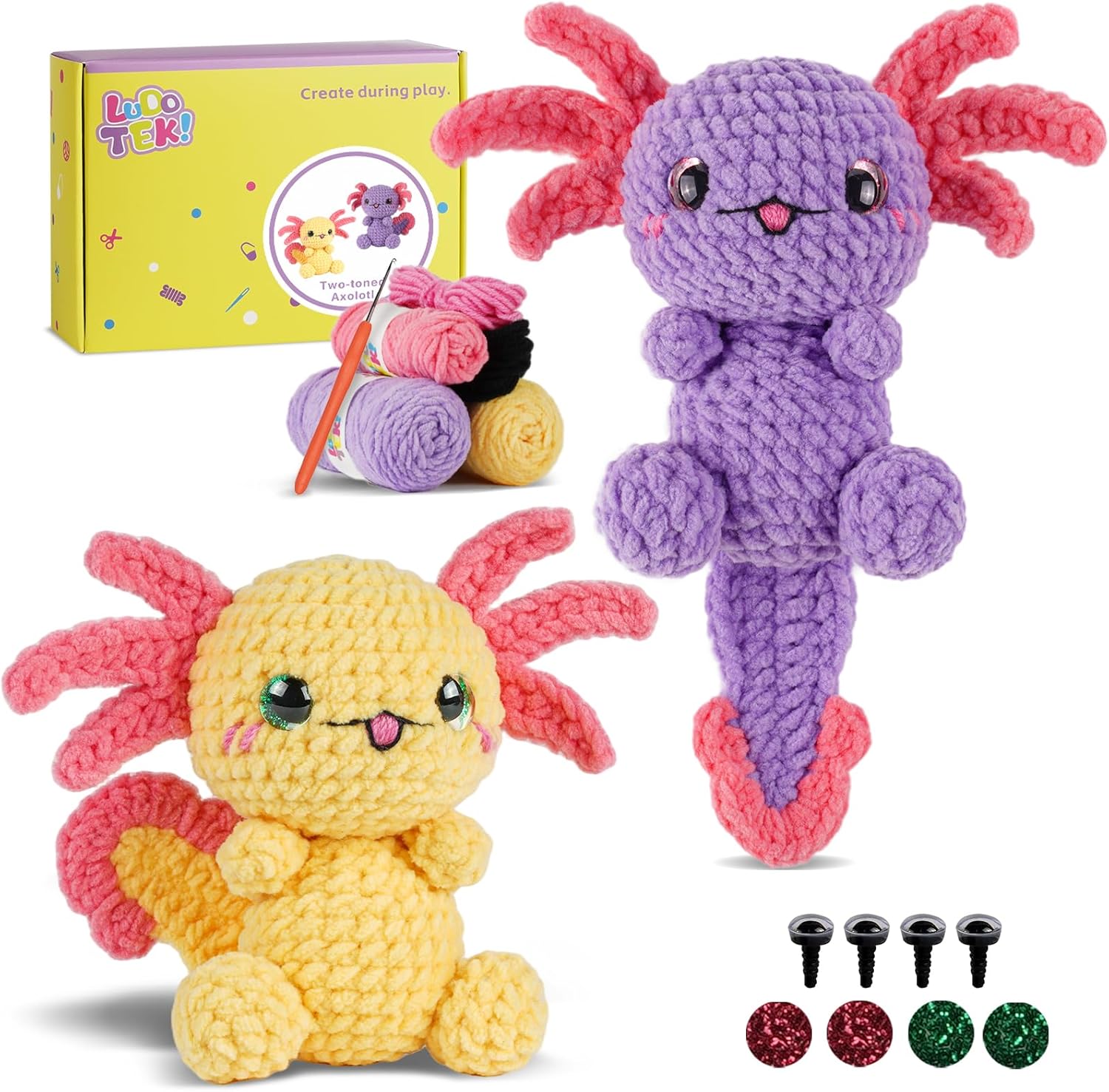 LUDOTEK Crochet Kit for Beginners, Crochet Animal Kits,Croch deal at Amazon