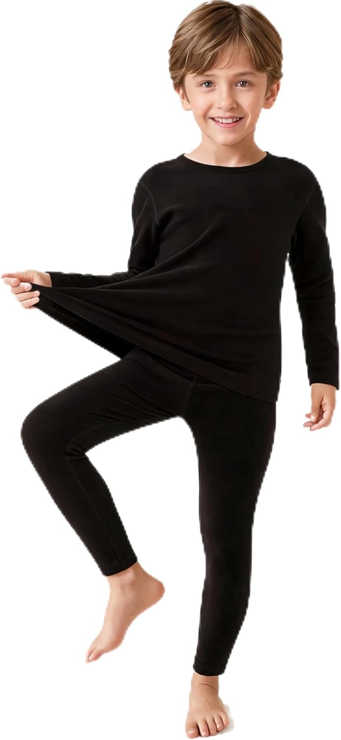 JZCreater Thermal Underwear for Kids, Boys Thermals Top & Bo deal at Amazon
