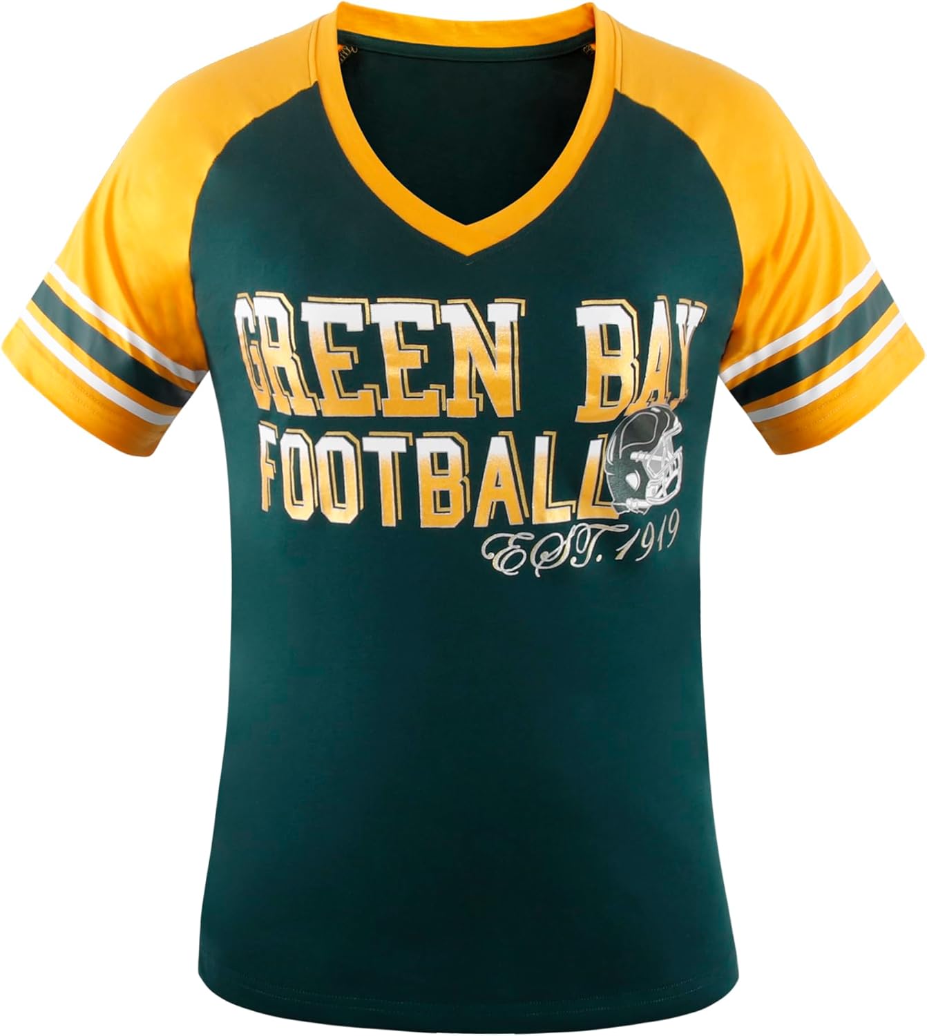 Simapak Womens Football Fans Athletic City Raglan T-Shirts - deal at Amazon