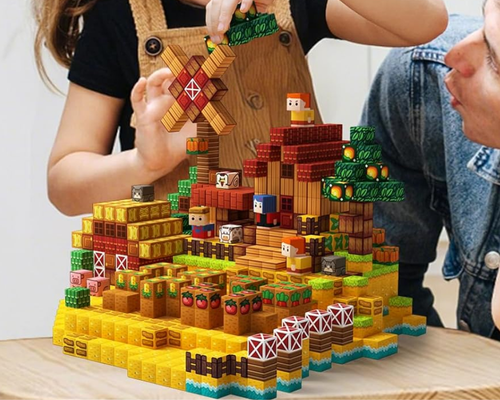 100-Piece Farm Magnetic Building Blocks Deal