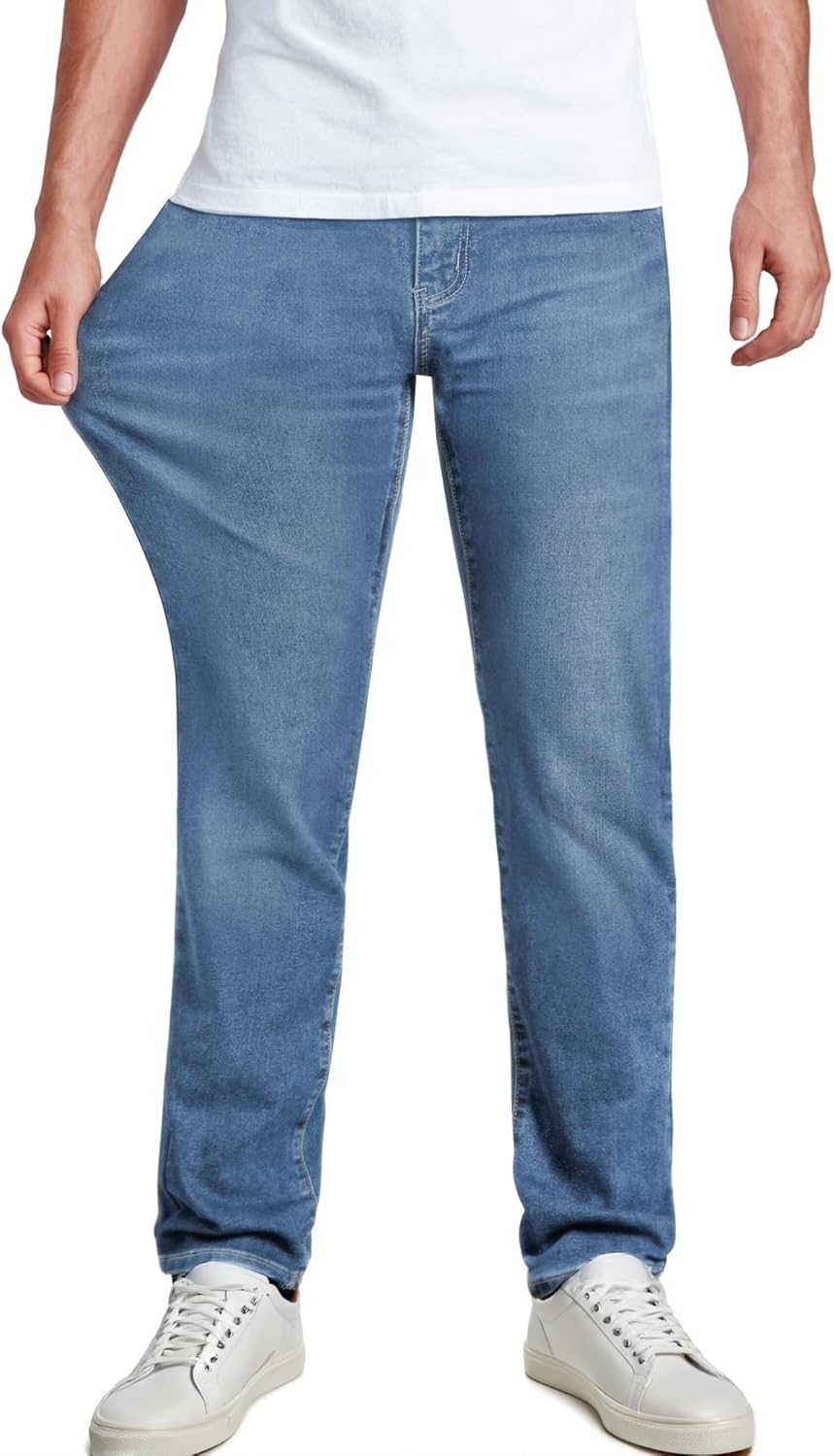 JMIERR Men's Jeans Relaxed Fit Comfort Flex Jean for Man Str deal at Amazon
