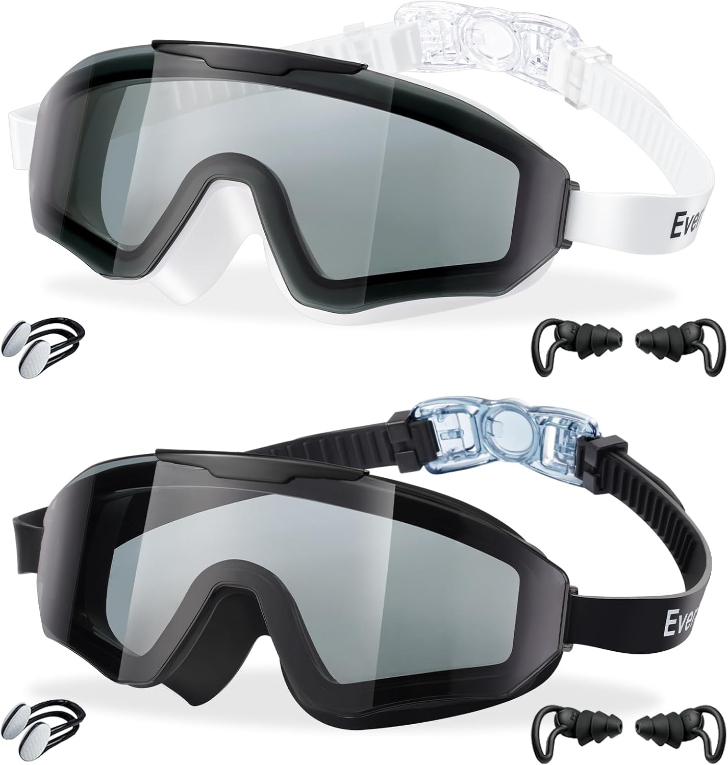 EverSport 2 Pack Kids Swim Goggles Frame Less Design Anti-fo deal at Amazon