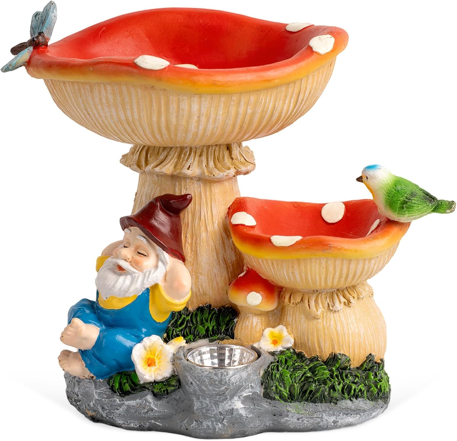 ZQQLITE Solar Gnome Statues Figurine Lights - Garden Lightin deal at Amazon