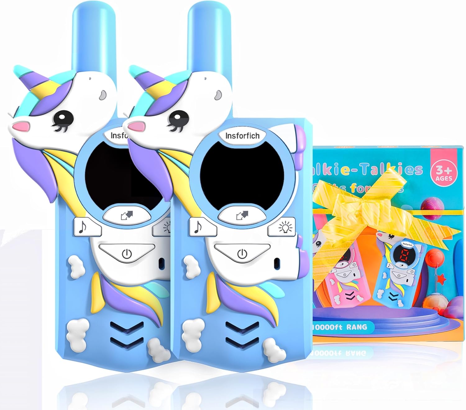Unicorn Walkie Talkies for Kids,Toys Gifts for 3 4 5 6 7 8 9 deal at Amazon