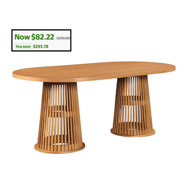 Oval Dining Table Deal: Save $293.78 at Walmart