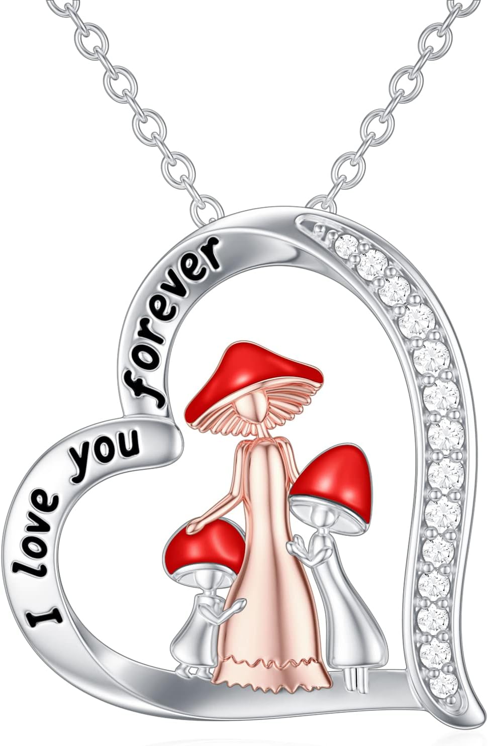 PROESS Mother’s Day Gifts Necklace For Mother Daughter Mushr deal at Amazon