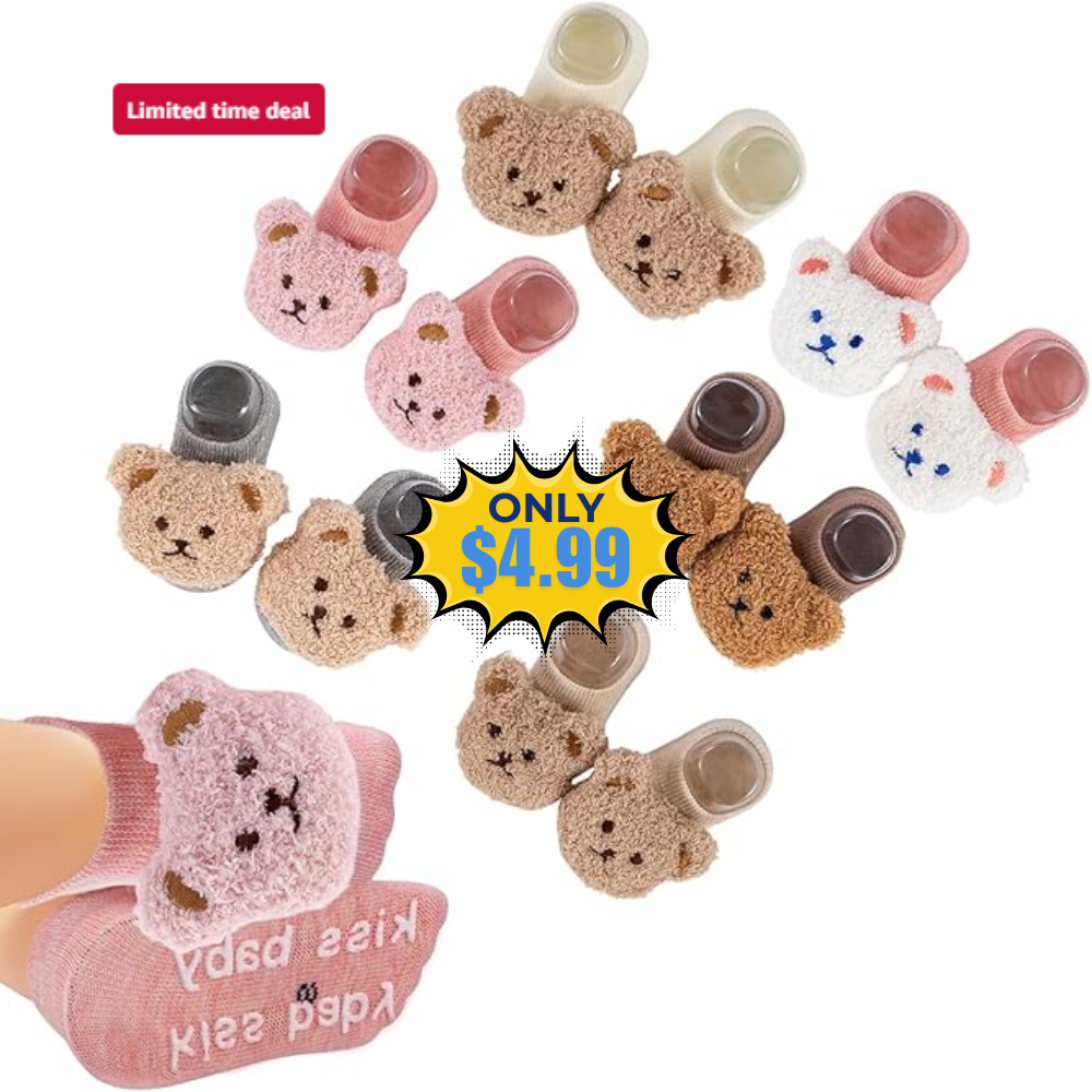 Baby Socks Non-Slip Grips Deal: Save 50%