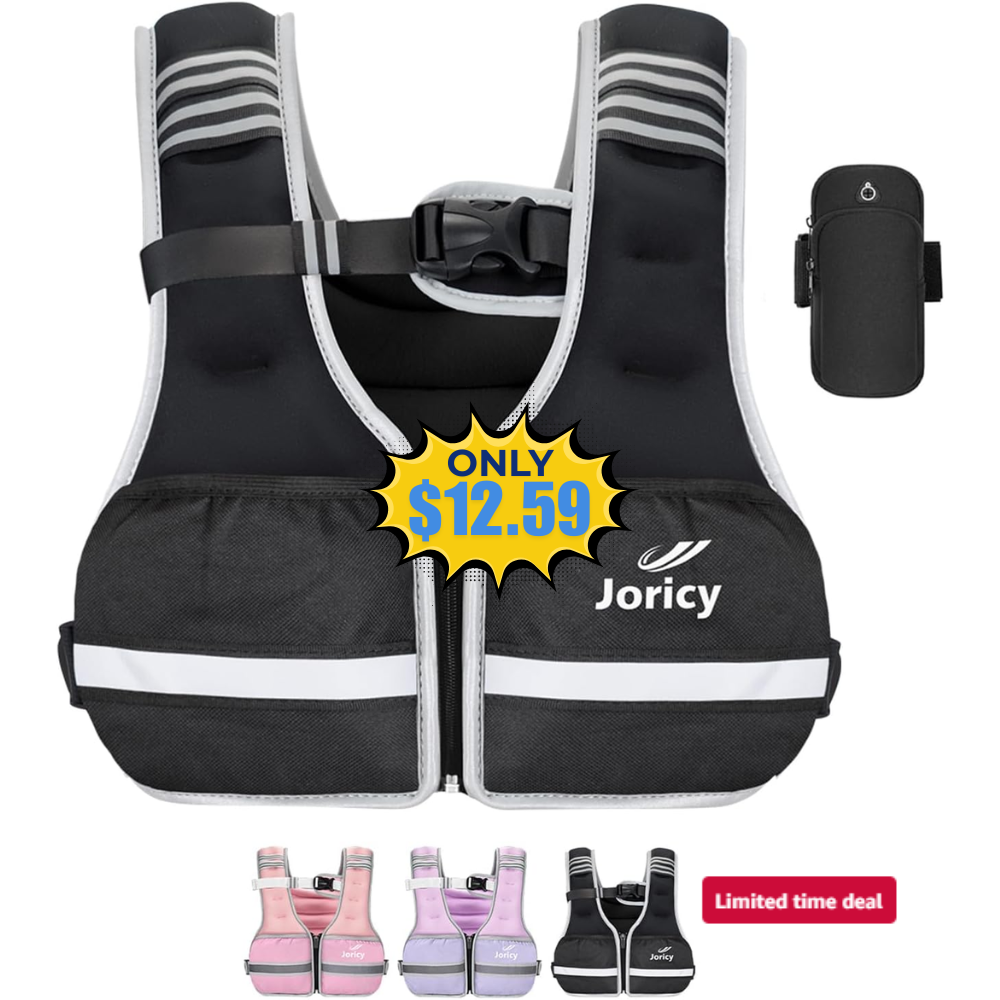 16lb Weight Vest Zipper Front Deal: Save 61%