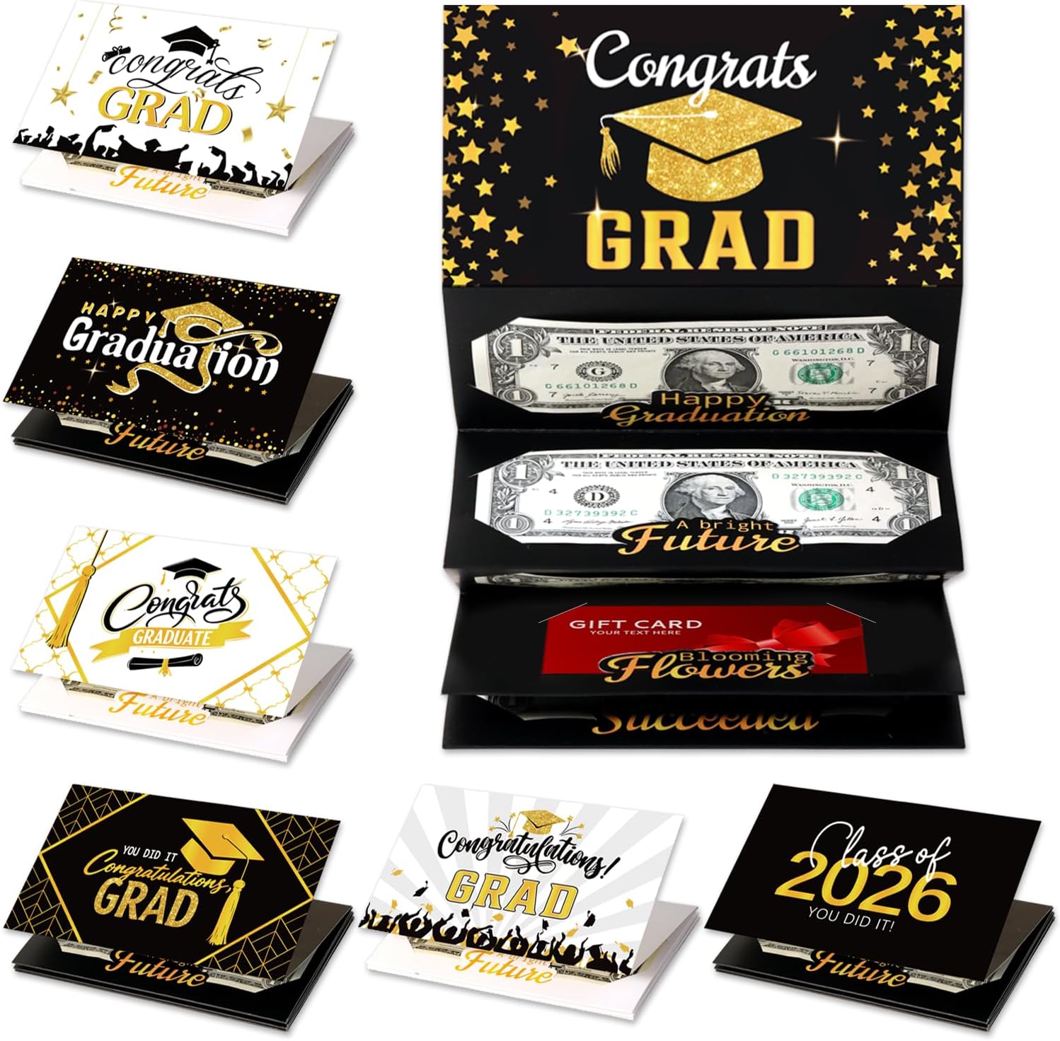 Graduation Money Holder Card Booklet for Graduation Gifts, 6 deal at Amazon