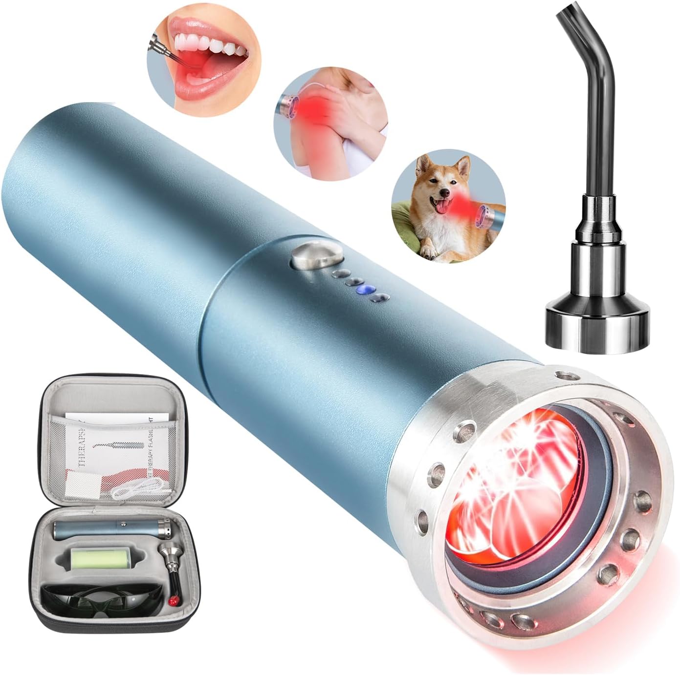8-LED Handheld Red Light Therapy Wand, 5200mAh Near Infrared deal at Amazon
