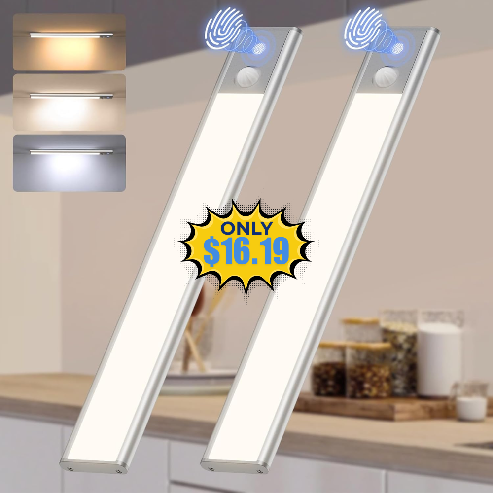 Quntis LED Under Cabinet Lighting Rechargeable Deal: Save 60%