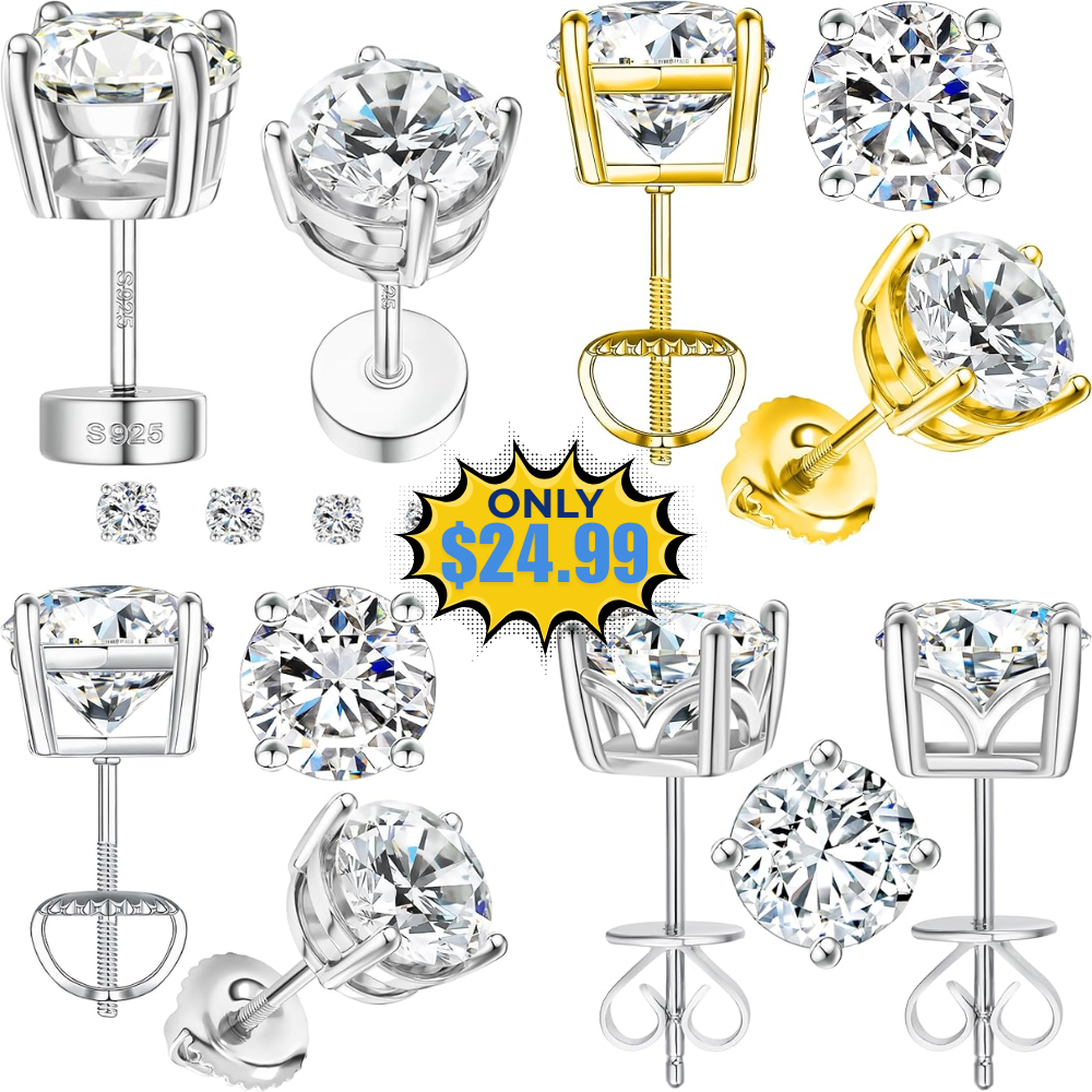 Moissanite Earrings Promo: Amazing Discount
