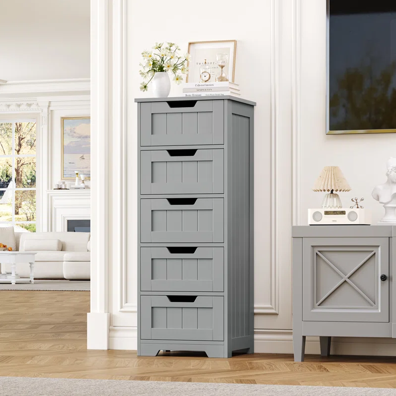 Alicyn White Free-Standing Linen Cabinet Deal at Wayfair