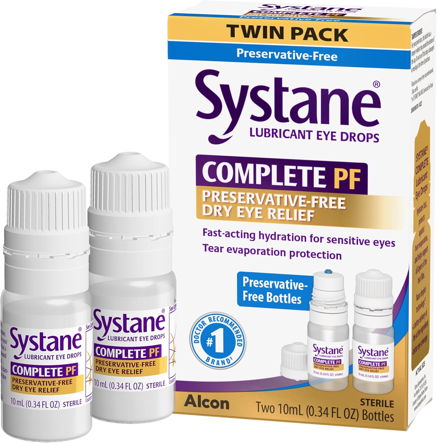 Systane Complete Preservative Free Dry Eye Drops, 0.34 Fl Oz deal at Amazon