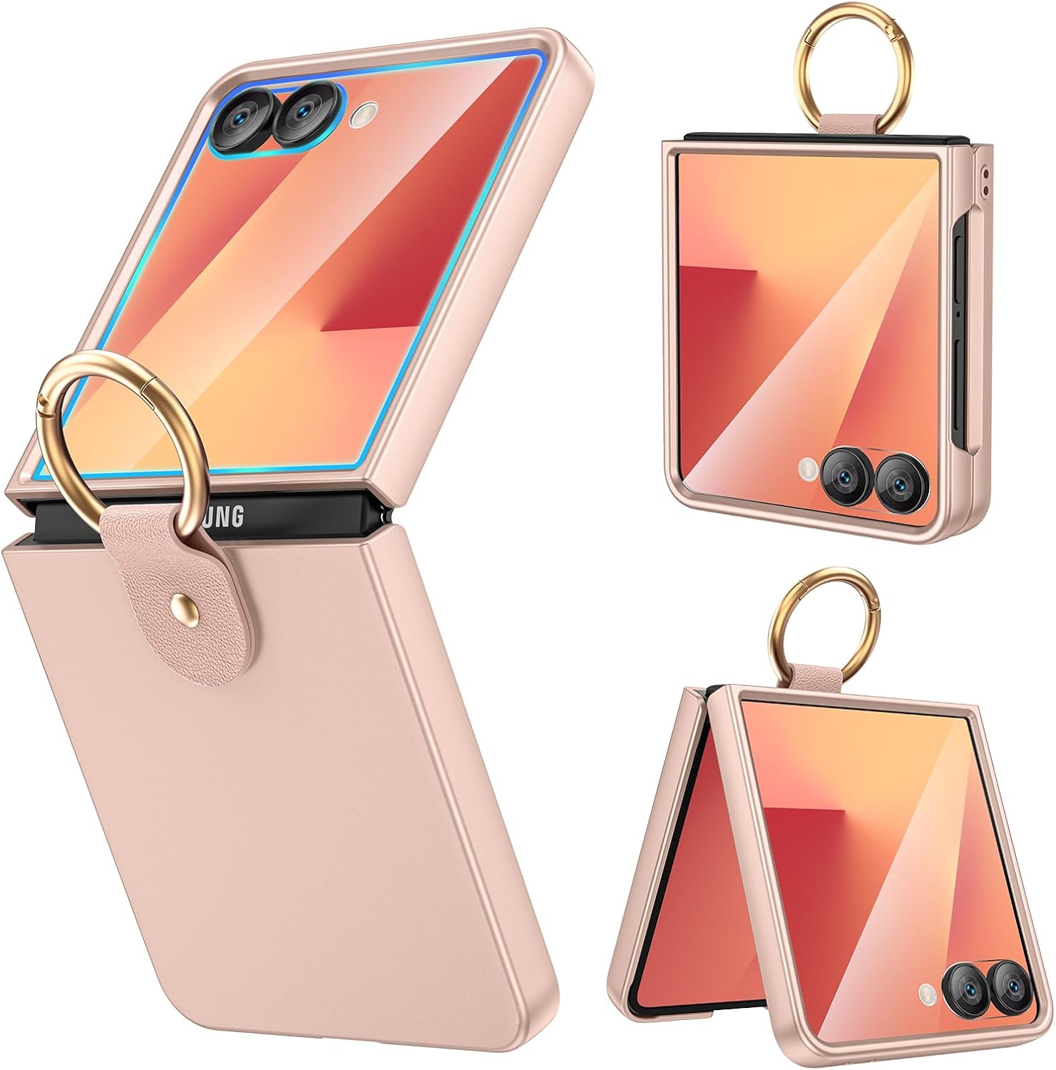 Ruky for Samsung Galaxy Z-Flip-7 Case with Ring, Full Body S deal at Amazon
