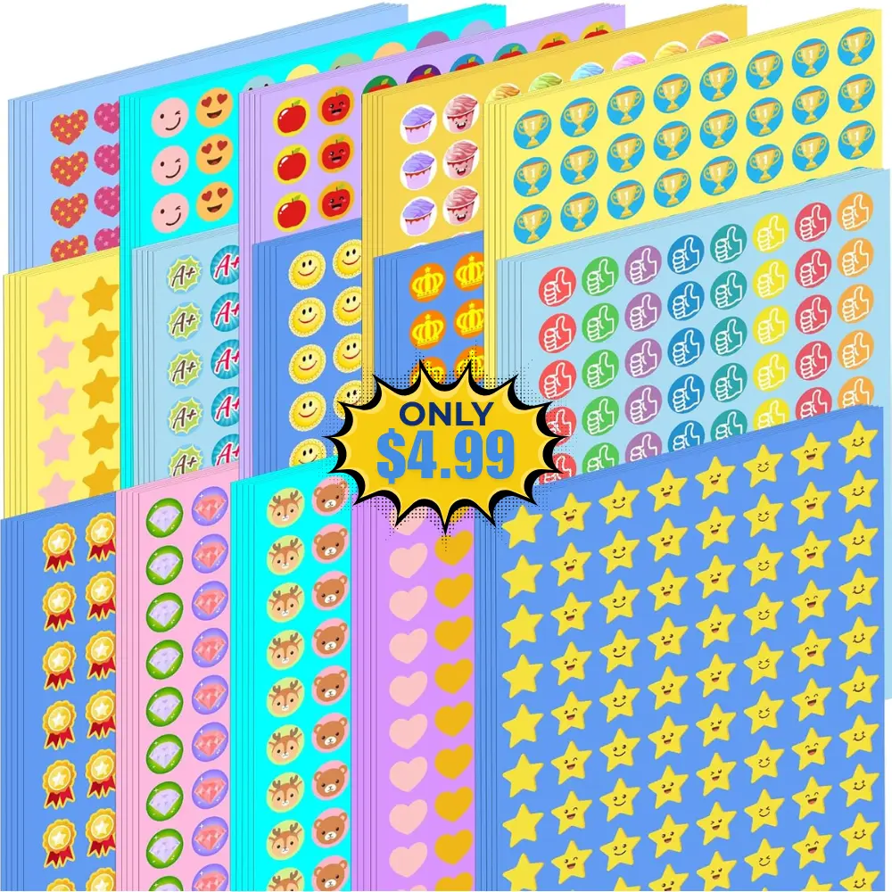 6600PCS Reward Stickers Deal: Save 29%