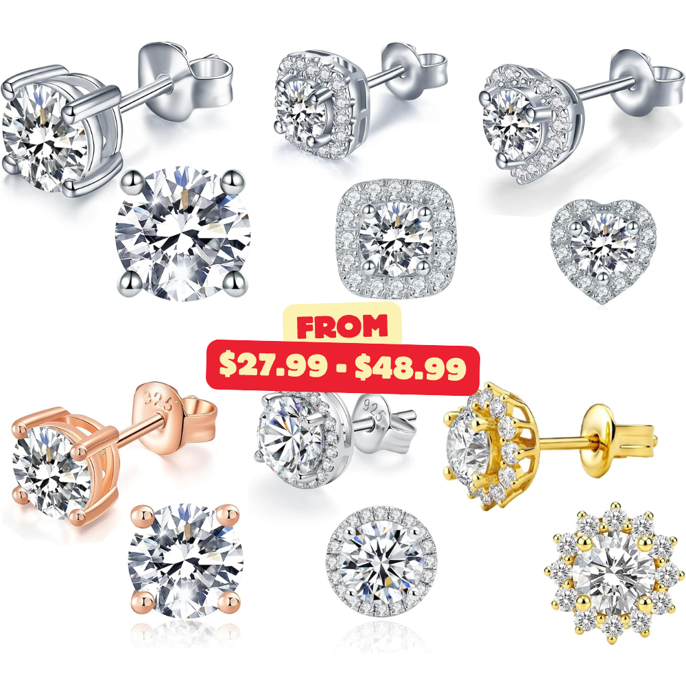 IMOLOVE Moissanite Stud Earrings Deal: Save 30% with HDSTUD30