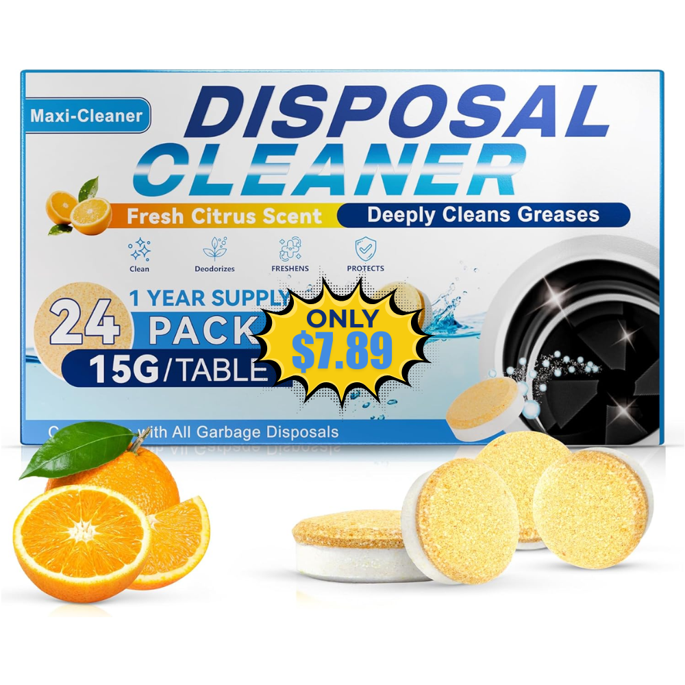 Garbage Disposal Cleaner Tablets 24 Pack Deal: Save 47%