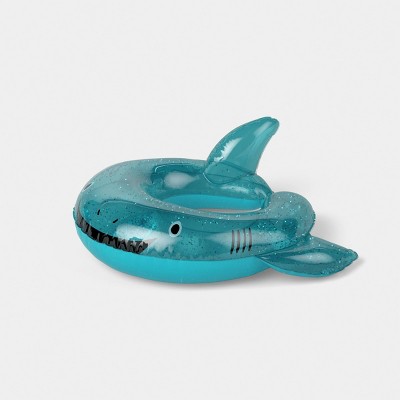 Split Ring-Shark Glitter Novelty Float – Sun Squad™ Green at Target