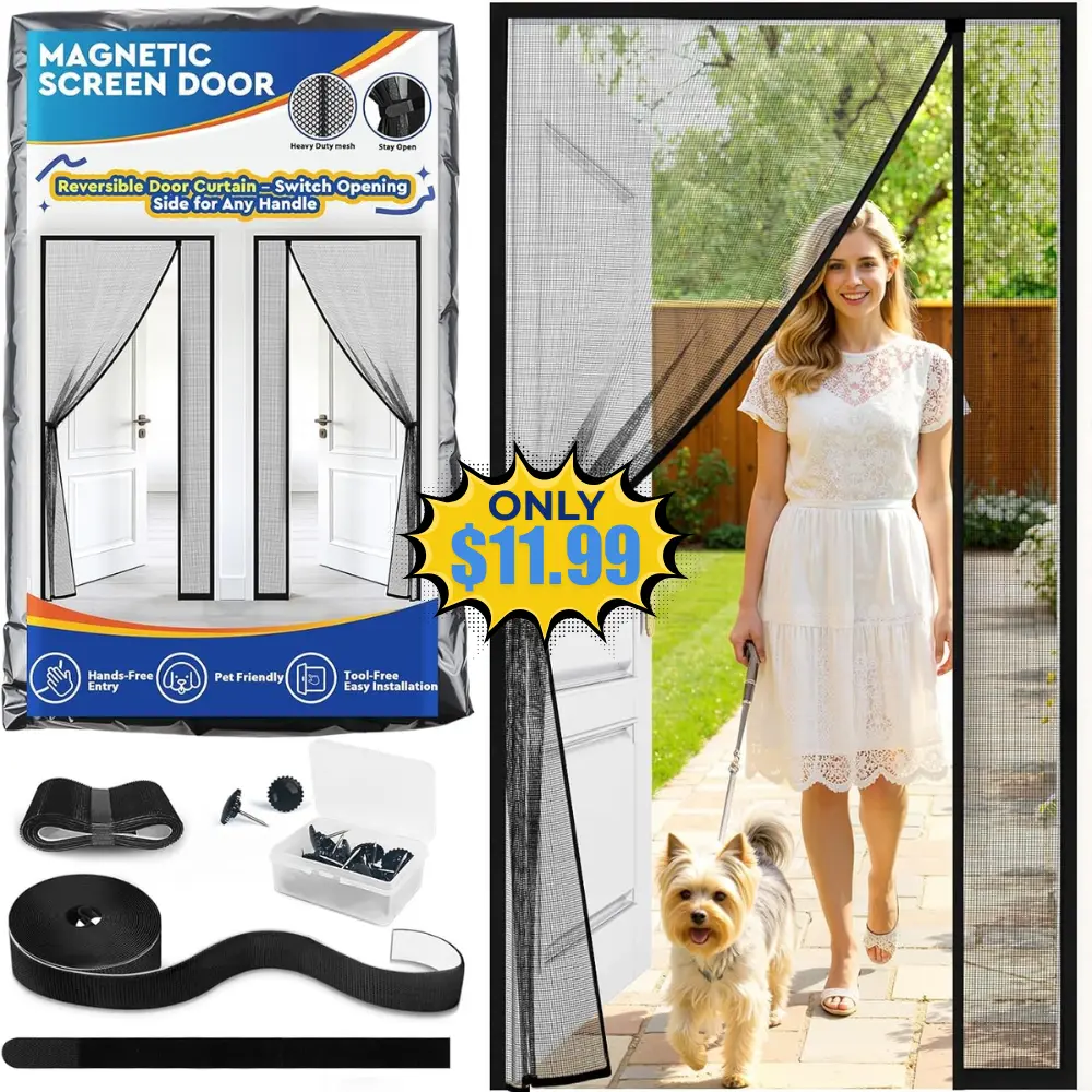 TasticTotes Magnetic Screen Door Mesh Sale: Save 20%