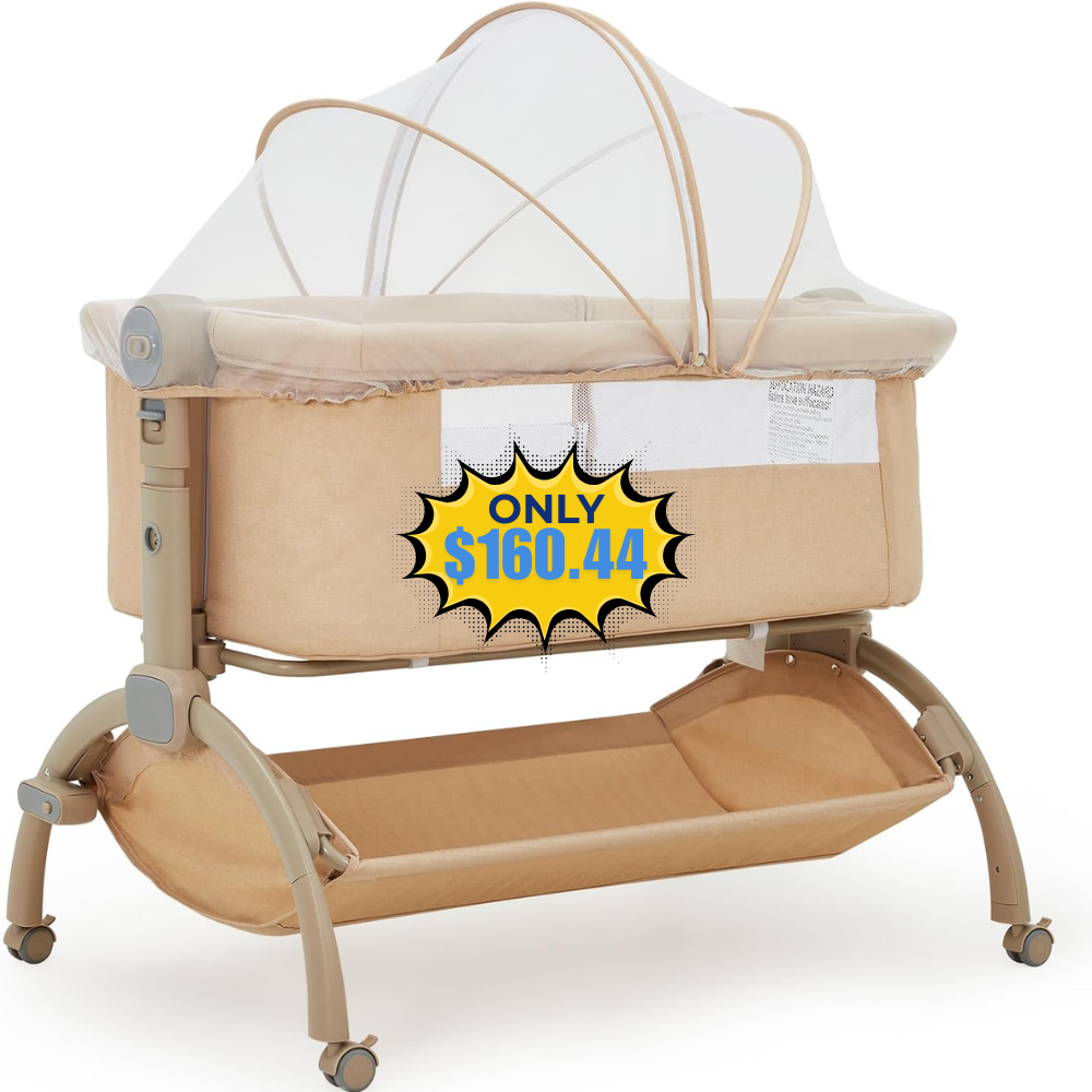 GarveeTech Bedside Baby Bassinet Deal at GarveeTech