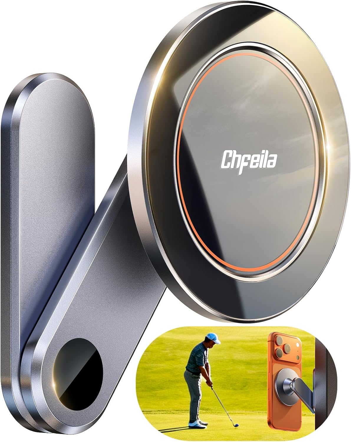 Chfeila Magnetic Golf Cart Phone Holder for MagSafe iPhone [ deal at Amazon