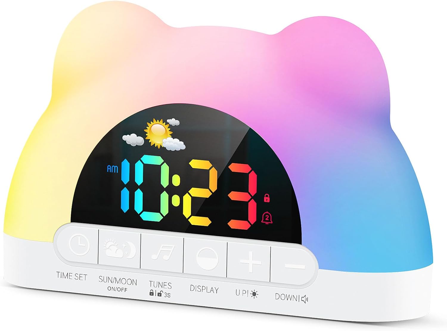 Azyh Alarm Clock for Kids, Ok to Wake Clock with Green Light deal at Amazon